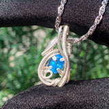 Swiss Blue Topaz Pendant