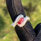 Garnet Ring, Size 6.5 US