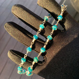 Blue Apatite Necklace, 6mm